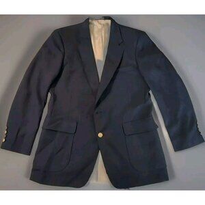 Burdines Blazer Sport Coat Jacket Mens 42R Blue Tailored In The USA Vintage